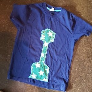 Mini boden boys guitar star t shirt Blue Green 7 8
